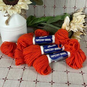 Set of 5 Vintage Bucilla Tapestry Wool 40 Yards Each Color 008 Match 6511
